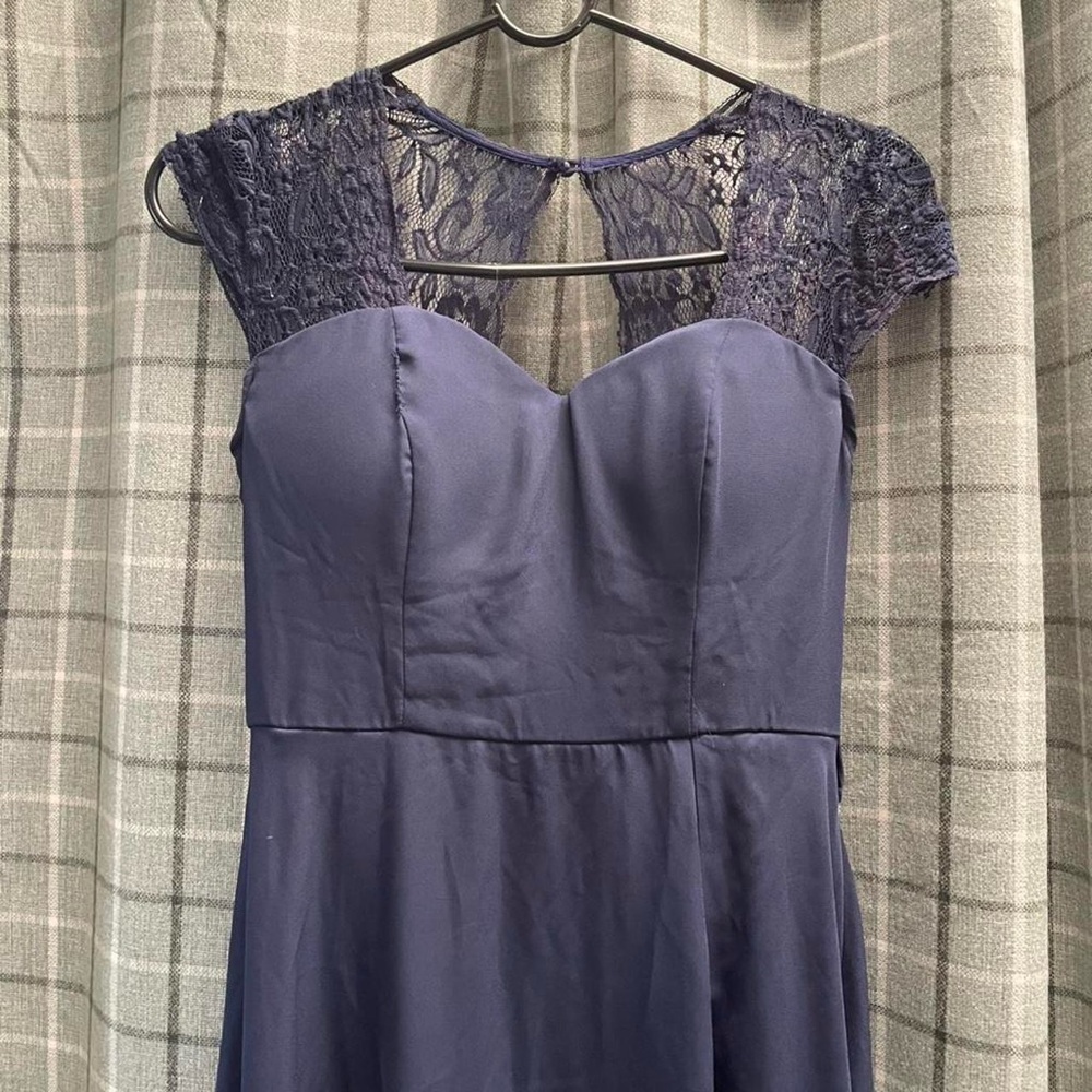 Navy Lace Maxi Dress